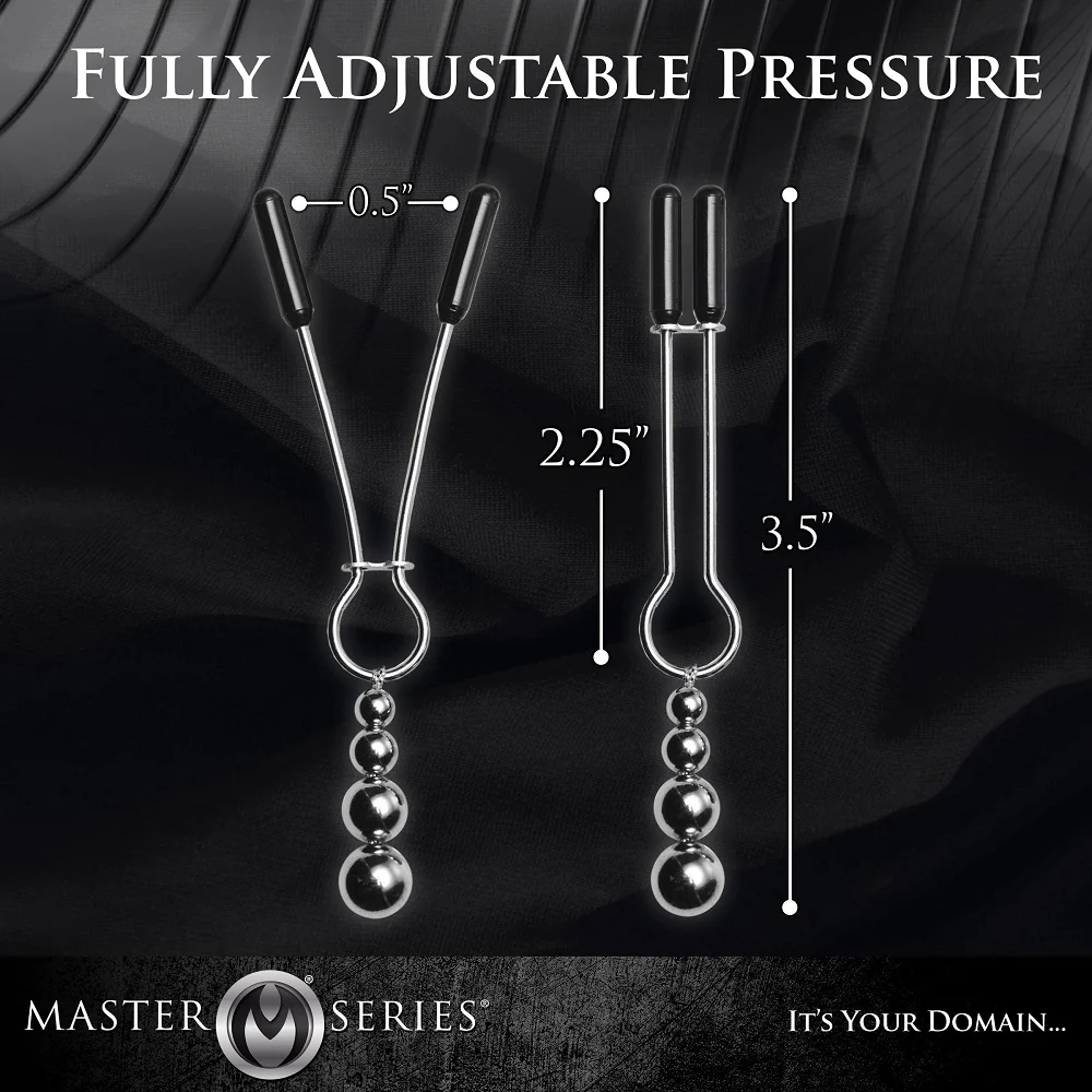 Adorn Triple Bead Nipple Clamps - Image 4