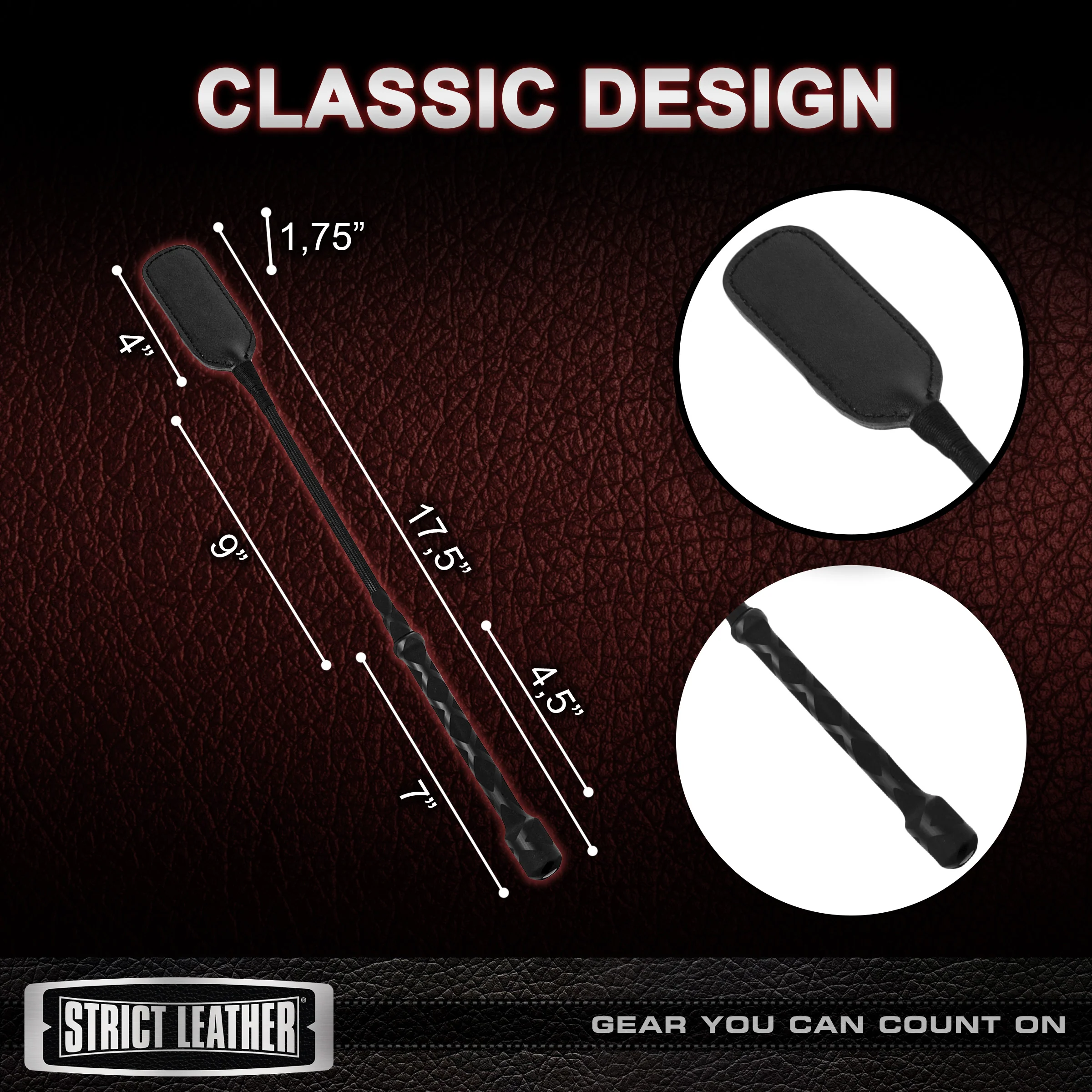 Leather Short Riding Crop - Image 4