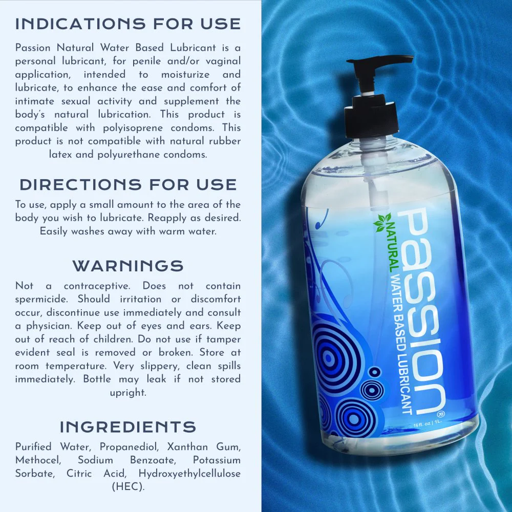 Passion 16oz Natural Water-Based Lubricant - Image 6