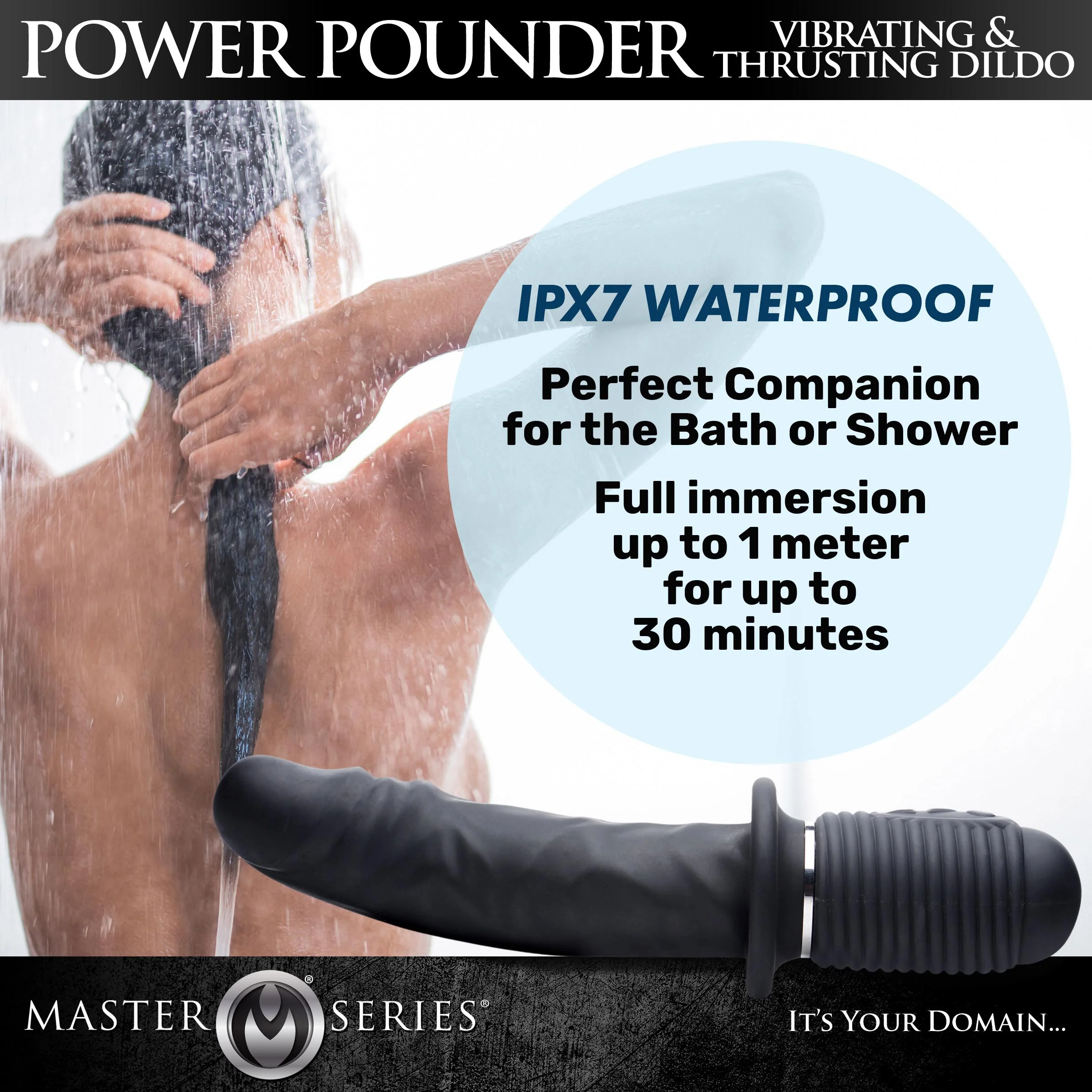 Power Pounder Vibrating Silicone Auto-Thruster - Image 4