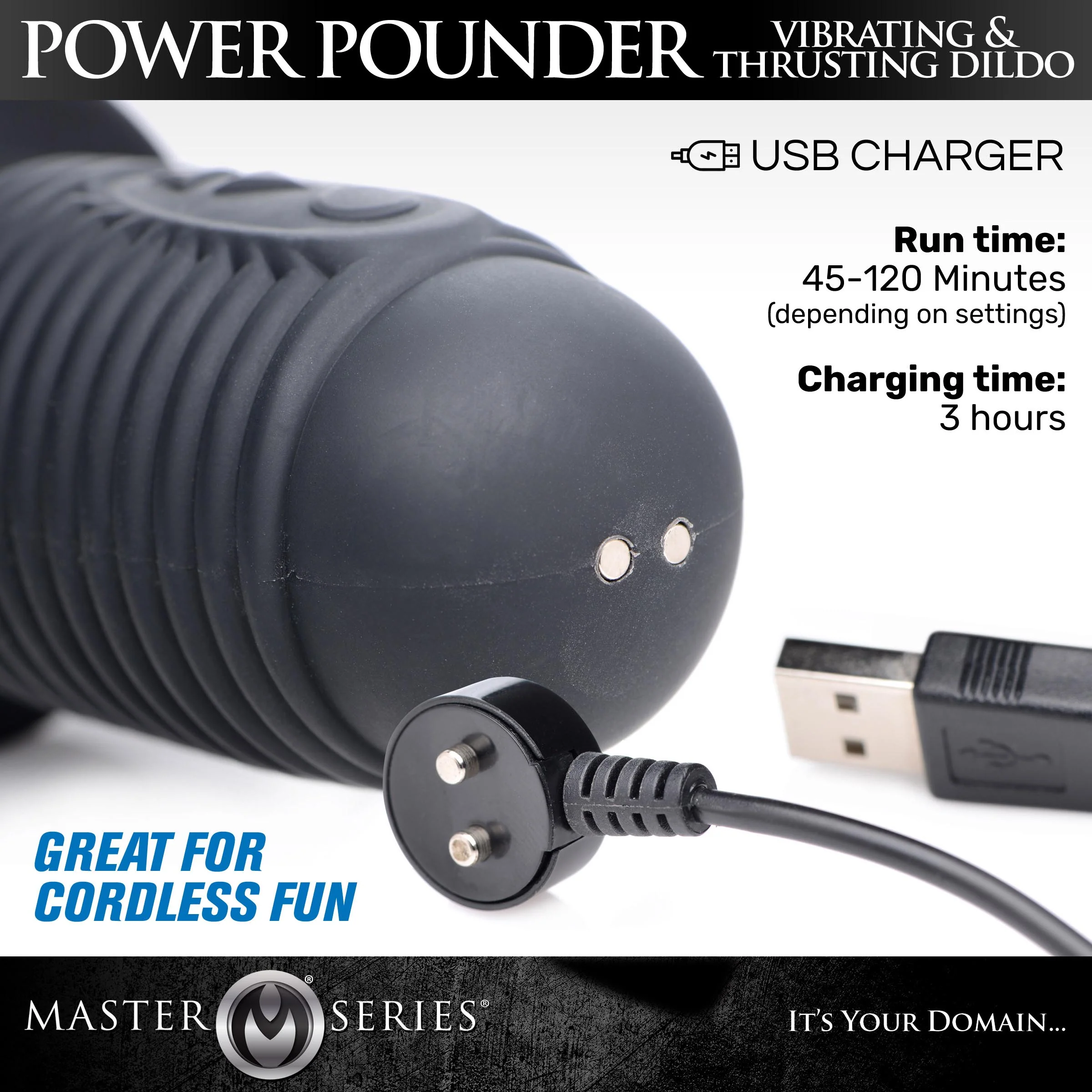 Power Pounder Vibrating Silicone Auto-Thruster - Image 5