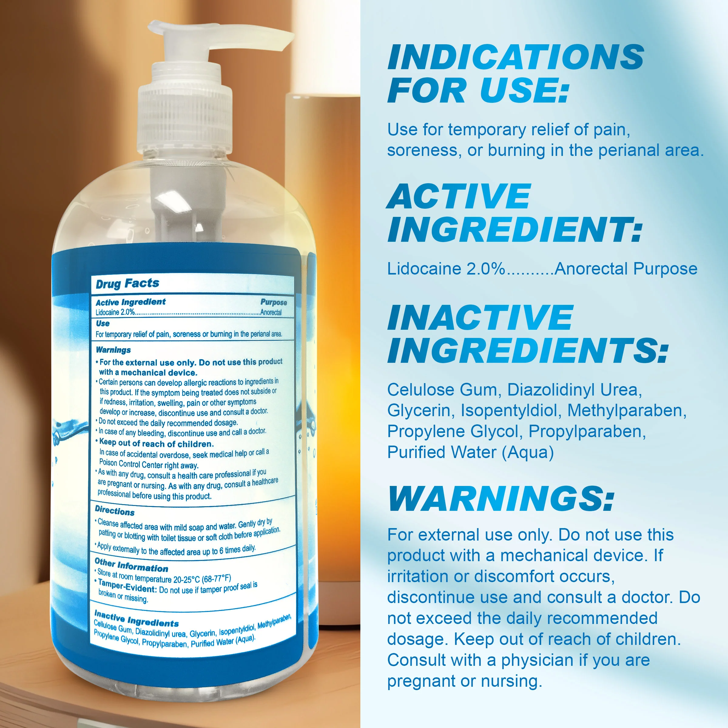 Relax Anal Lubricant (17oz) - Image 5