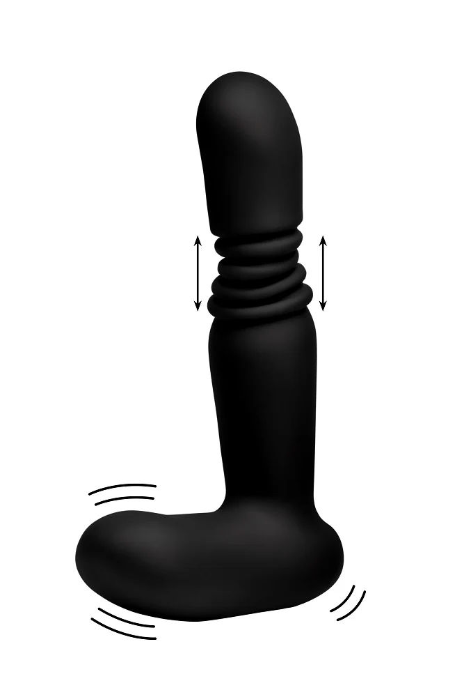 Silicone Thrusting Anal Plug With Remote Control - Image 6