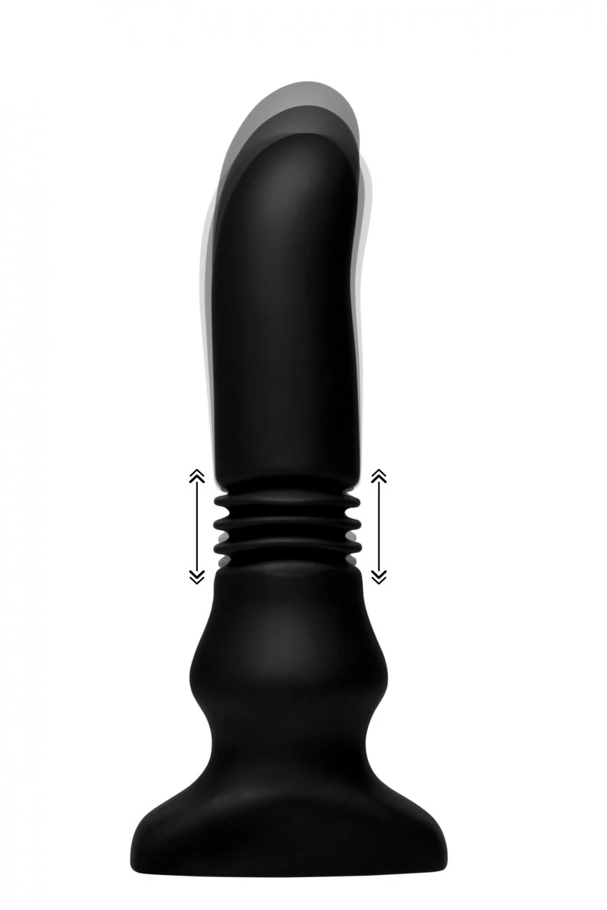 Silicone Vibrating and Thrusting Plug with Remote Control - Image 3